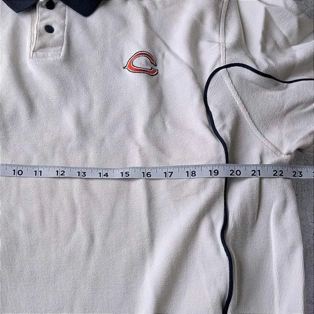 Nike Team Chicago Bears NFL Polo‎ Shirt Mens Large Vintage 90s Short Sleeve